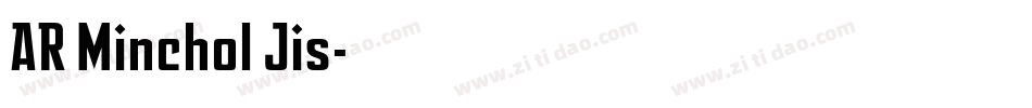 AR Minchol Jis字体转换